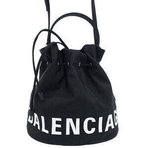 Balenciaga Wheel Doughstring Bucket Bag